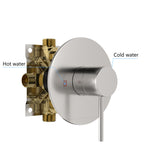 Brushed Nickel Shower Faucet Set with 10-Inch Rainfall Shower Head
