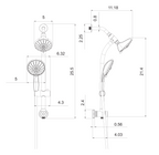 Dual Shower Head Wall Mounted Faucet