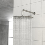 Brushed Nickel Shower Faucet Set with 10-Inch Rainfall Shower Head