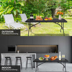 6ft Folding Table - Portable Plastic Table