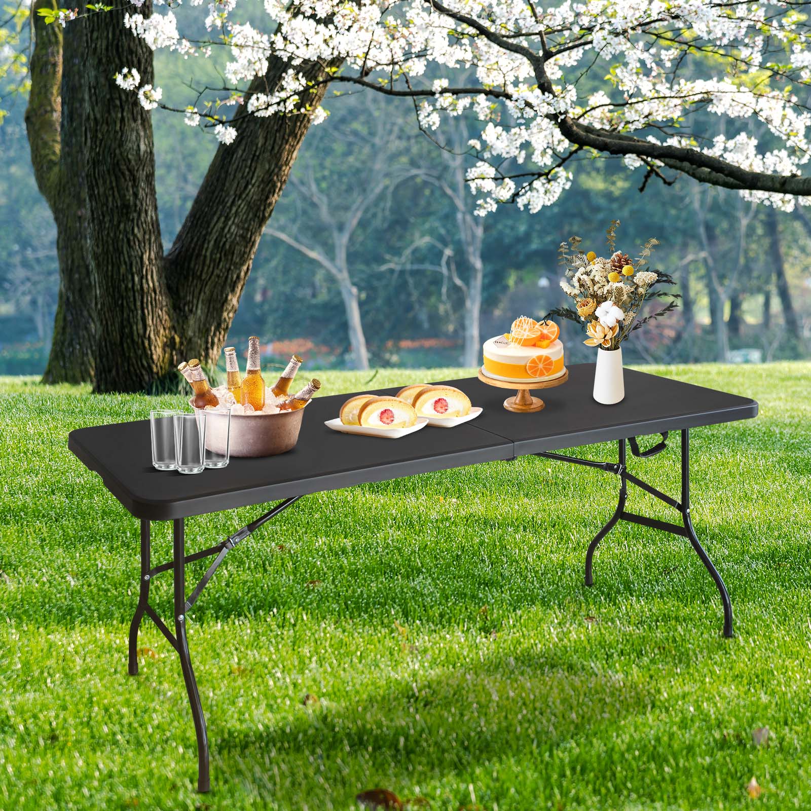 6ft Folding Table - Portable Plastic Table