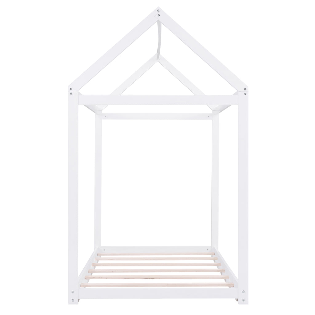 Twin Size Wooden House Bed