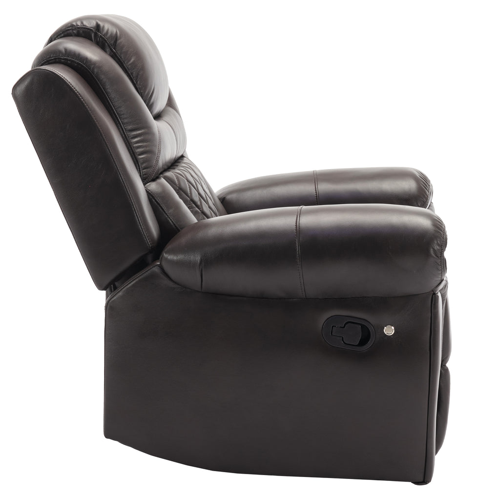 Home Theater Seating Manual Recliner Chair with LED Light Strip