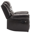 Home Theater Seating Manual Recliner Chair with LED Light Strip