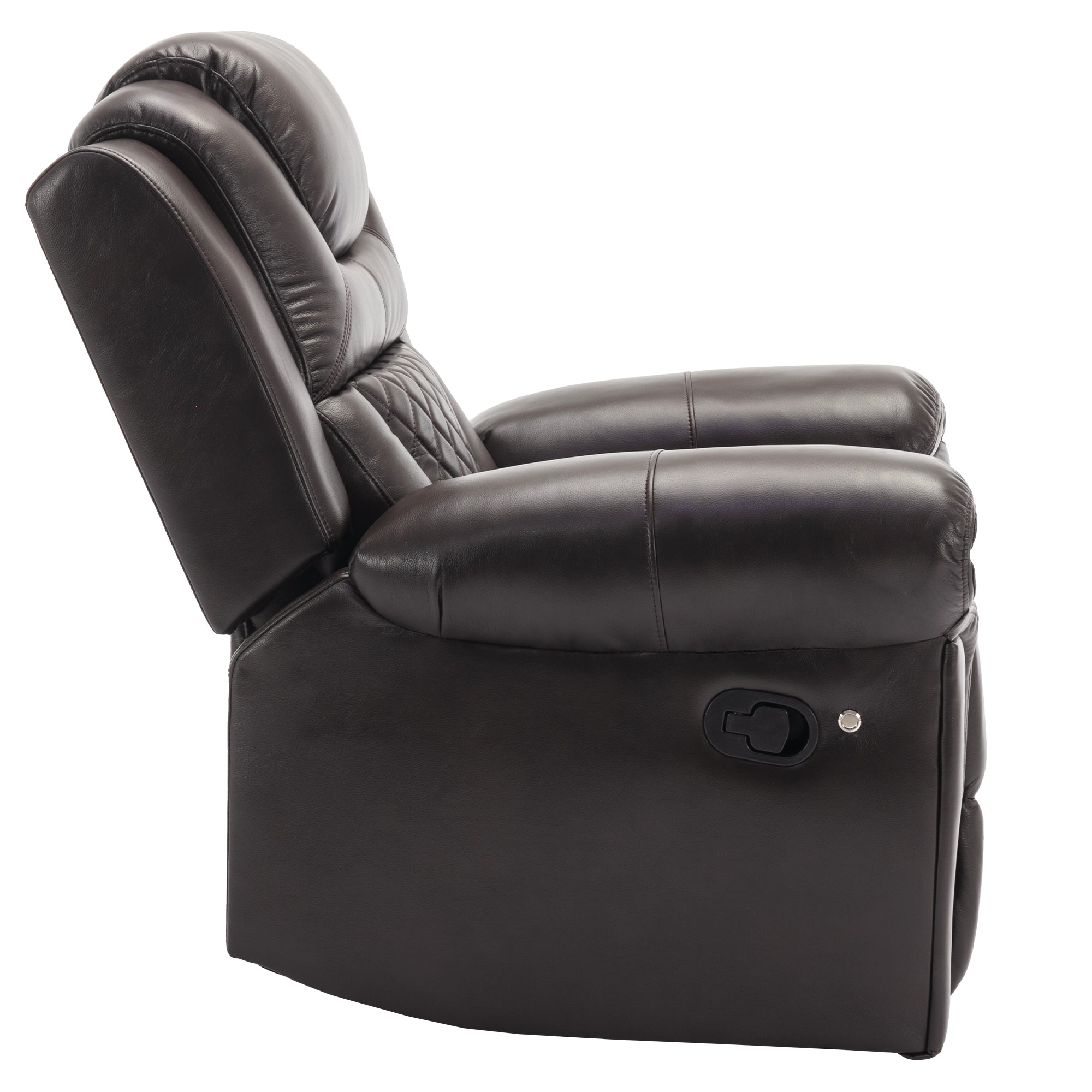 Home Theater Seating Manual Recliner Chair with LED Light Strip