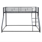 Metal Floor Bunk Bed, Twin XL Over Queen