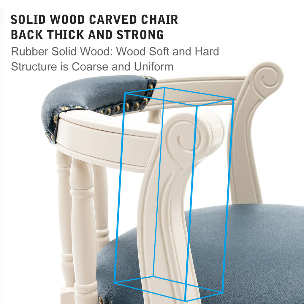 Cow Top Leather Wooden Bar Stools