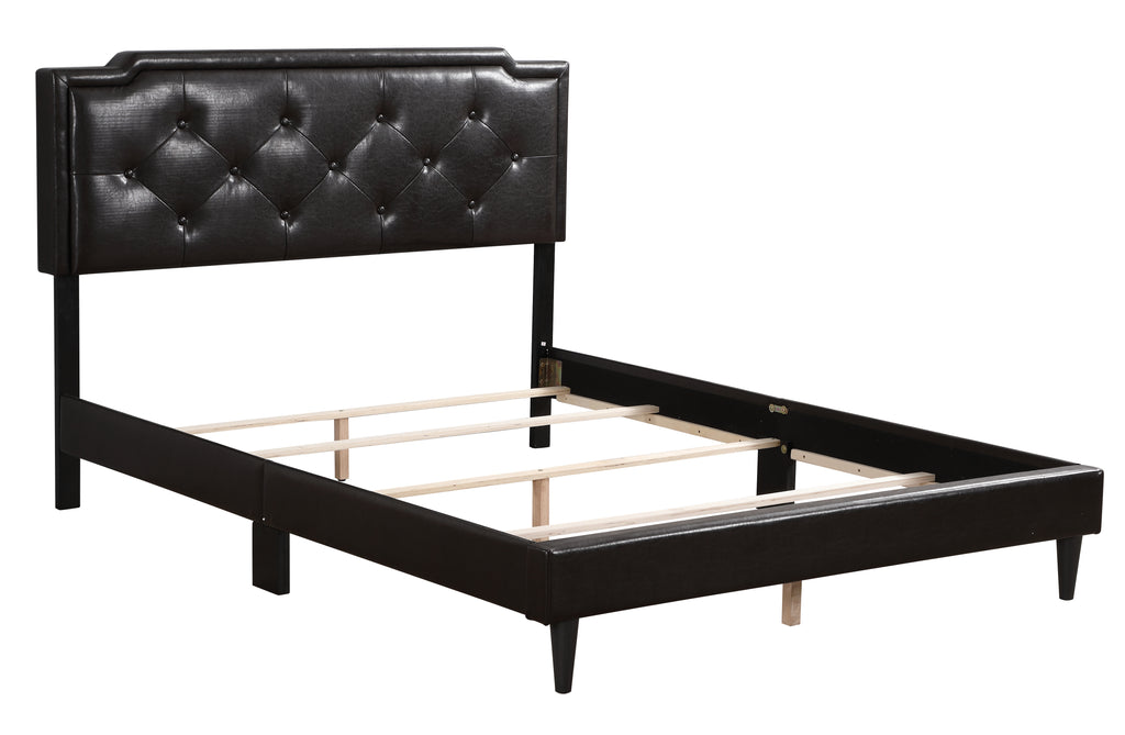 Deb G1116-QB-UP Queen Bed - All In One Box, Cappuccino