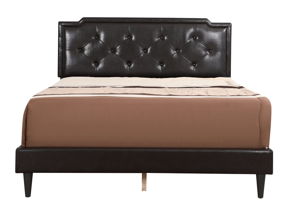 Deb G1116-QB-UP Queen Bed - All In One Box, Cappuccino