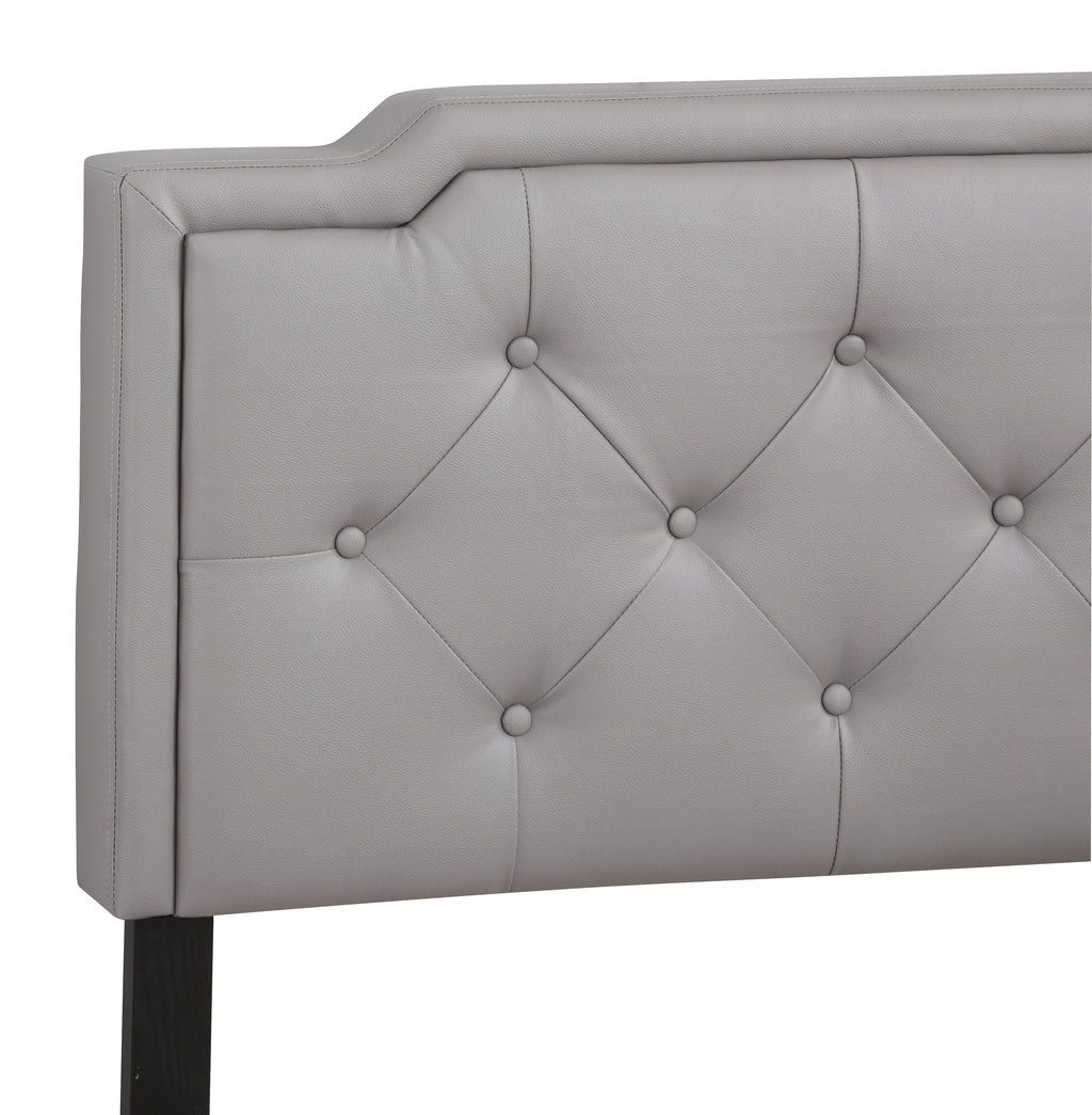 Casual Twin Bed In Light Grey Finish