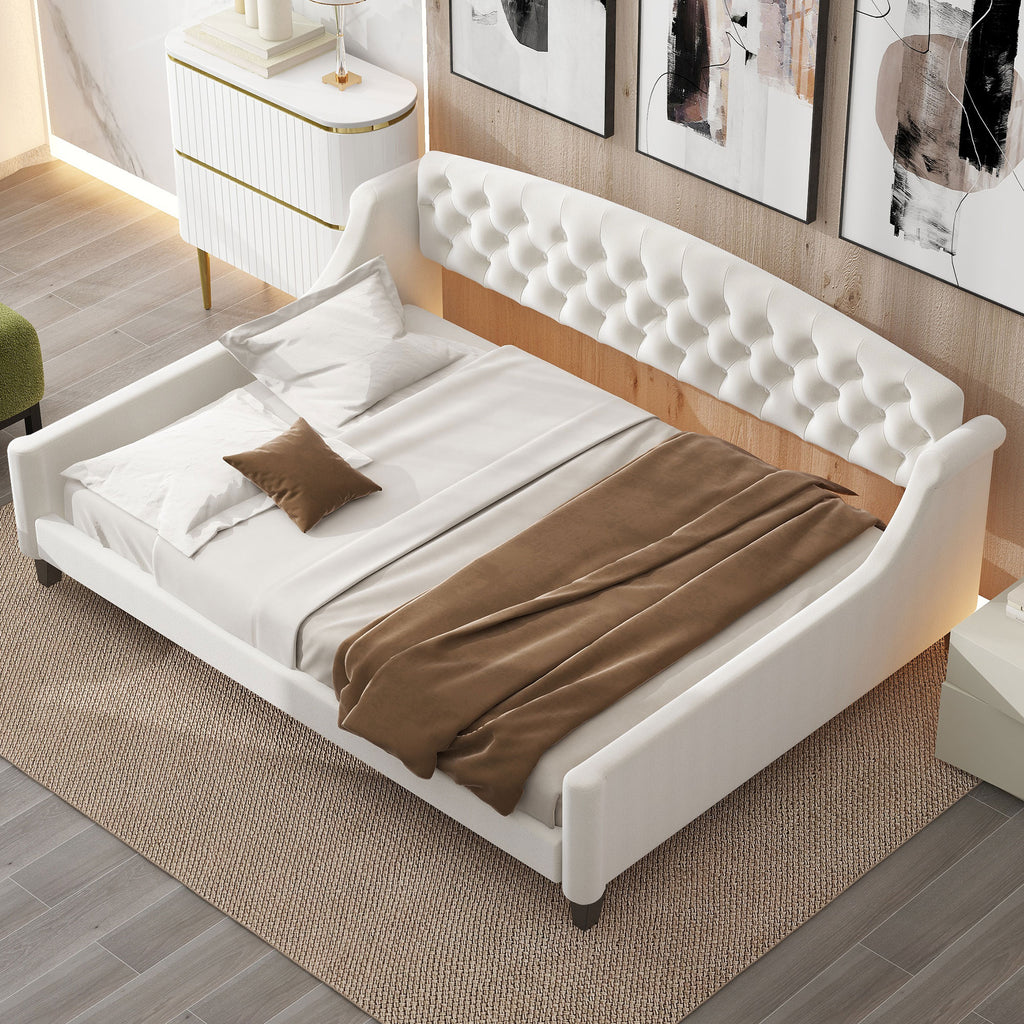 Modern Luxury Tufted Button Daybed