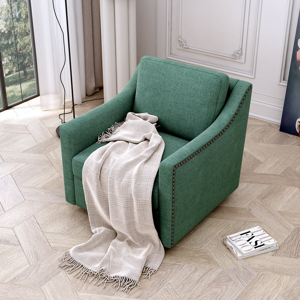 360 Degree Swivel Armchair Cotton