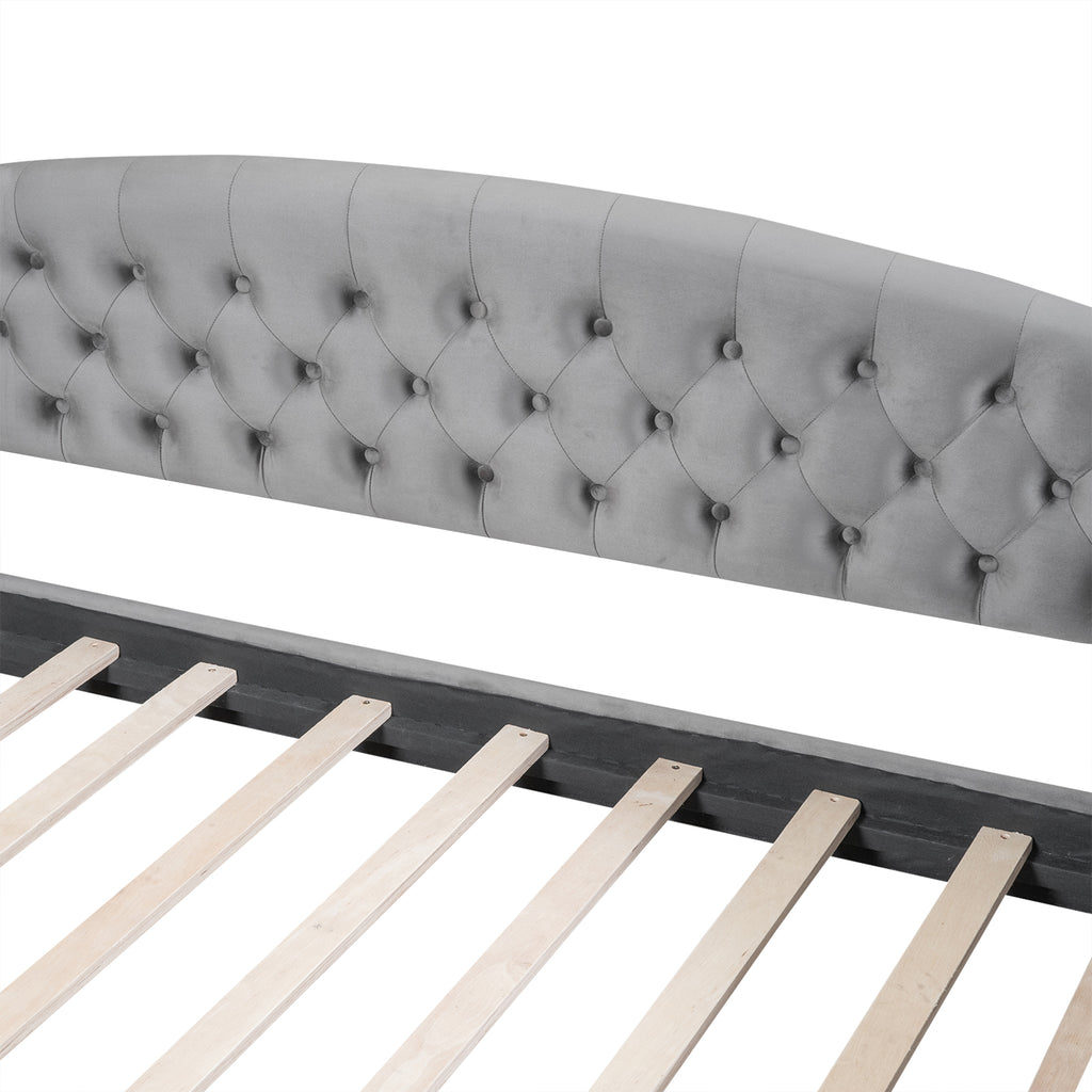 Modern Luxury Tufted Button Daybed, Full