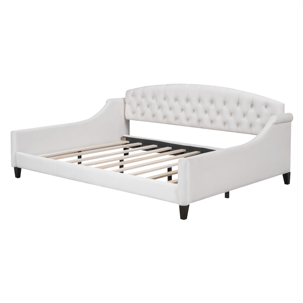 Modern Luxury Tufted Button Daybed