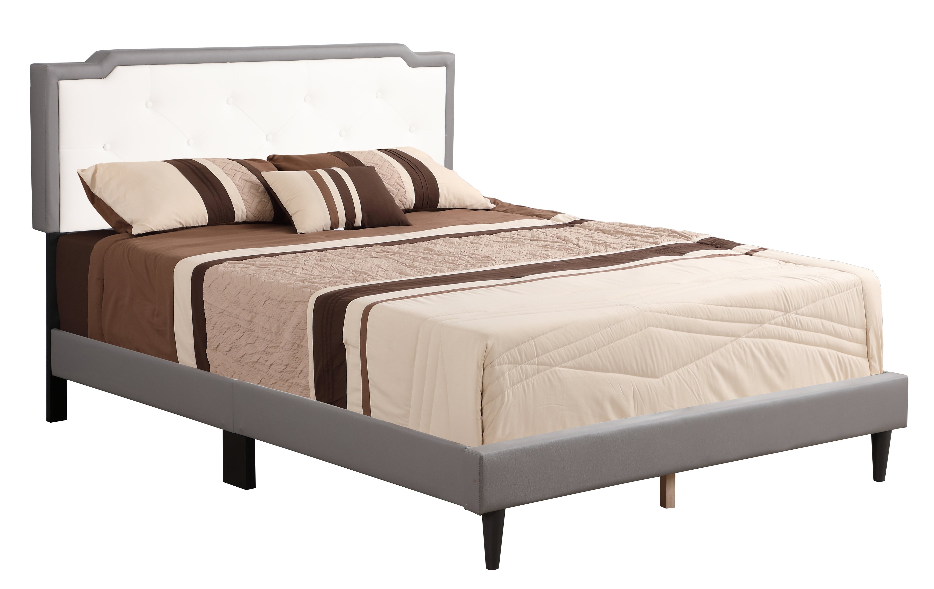 Charming Full Bed With Subtle Light