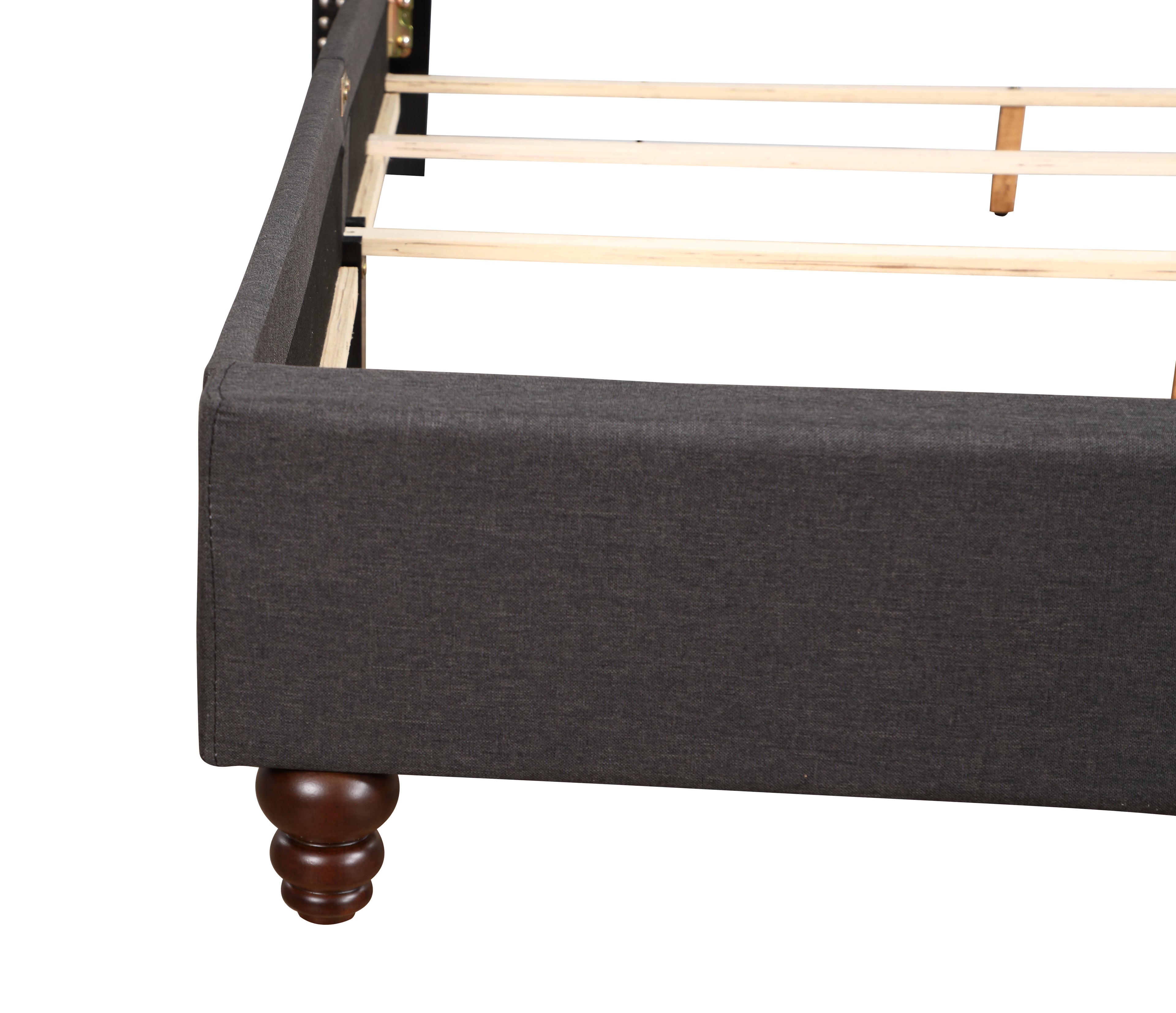 Elegant Transitional Full Upholstered Bed