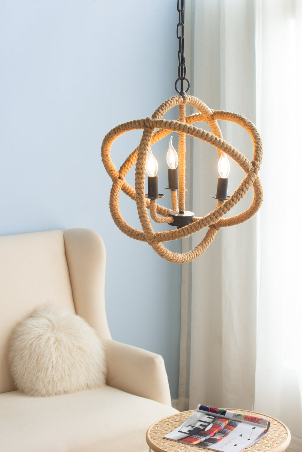 3-Light Farmhouse Chandelier