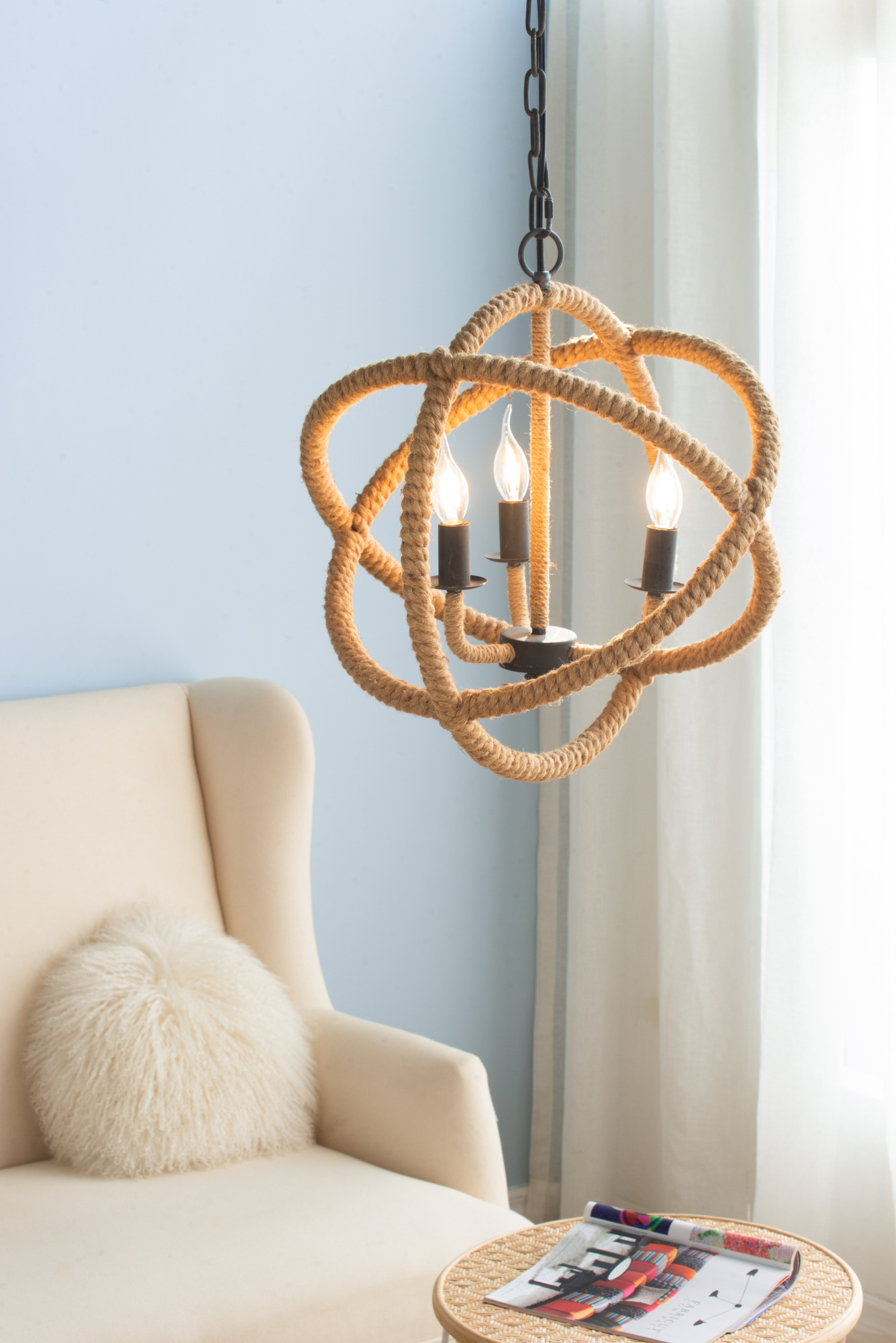 3-Light Farmhouse Chandelier