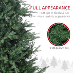 HOMCOM 6ft Tall Prelit Artificial Christmas Tree