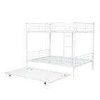 Full Over Full Metal Bunk Bed with Trundle