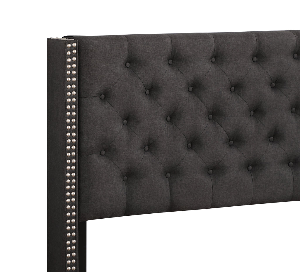 Elegant Transitional Full Upholstered Bed