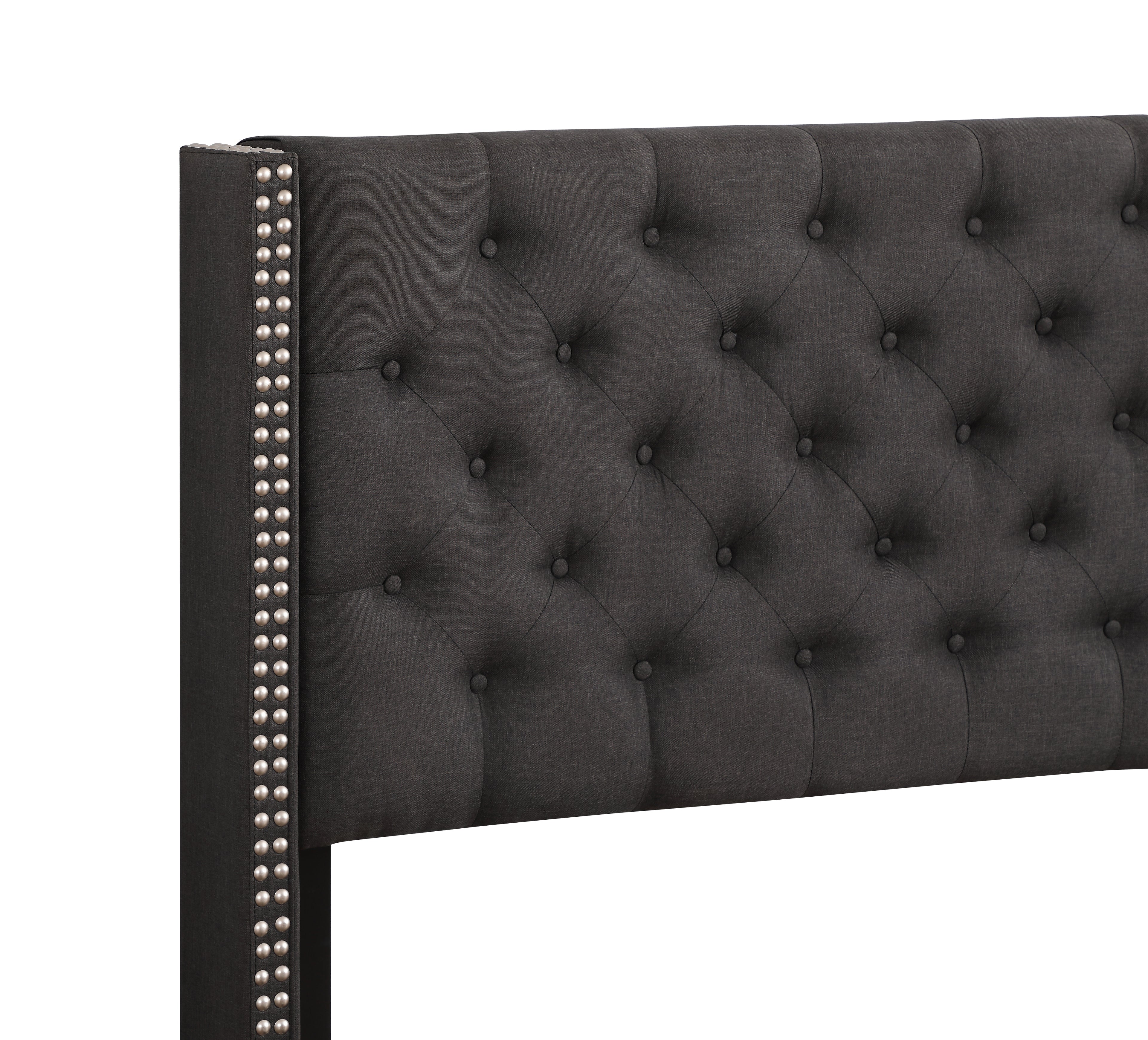 Elegant Transitional Full Upholstered Bed