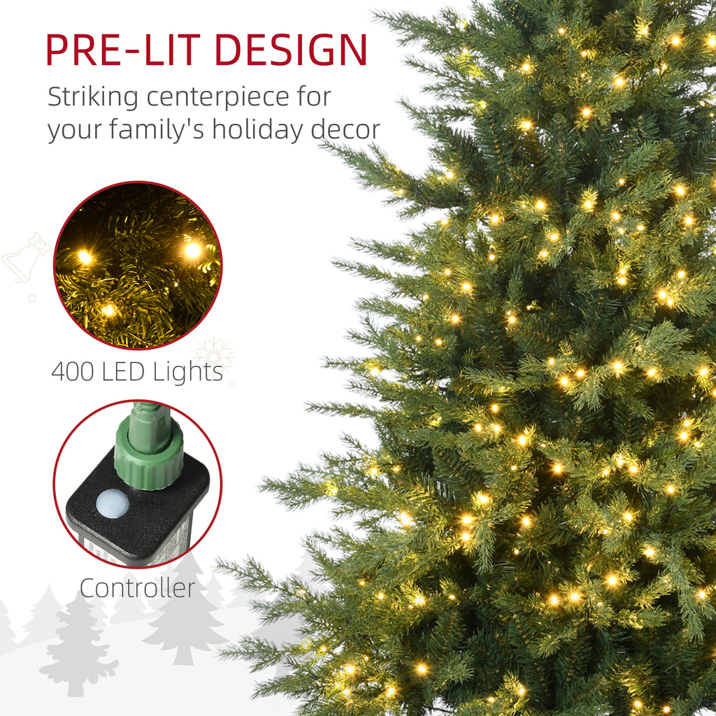 HOMCOM 6ft Tall Prelit Artificial Christmas Tree