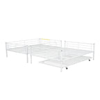 Full Over Full Metal Bunk Bed with Trundle