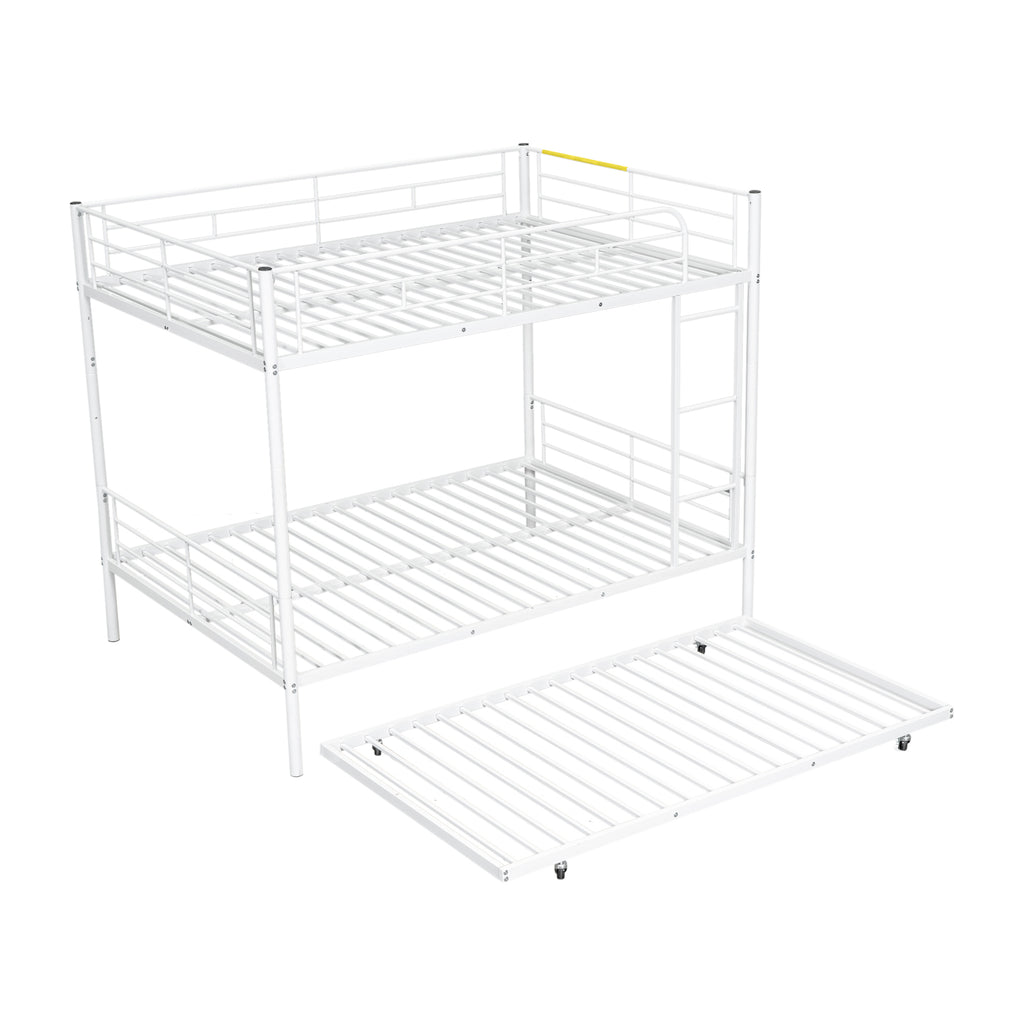 Full Over Full Metal Bunk Bed with Trundle