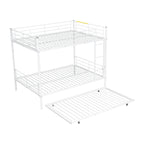 Full Over Full Metal Bunk Bed with Trundle