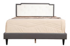 Charming Full Bed With Subtle Light