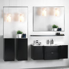 40x30 Inch Bathroom Mirror with Beveled Edge