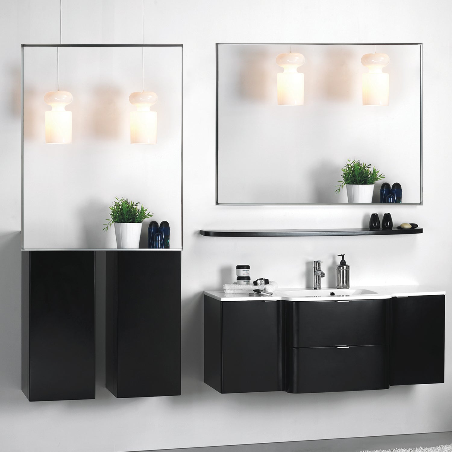 40x30 Inch Bathroom Mirror with Beveled Edge