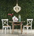 French Country Wood Chandelier