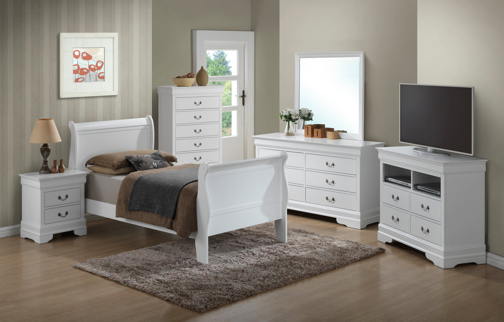 Charming Traditional Twin Bed In Pristine