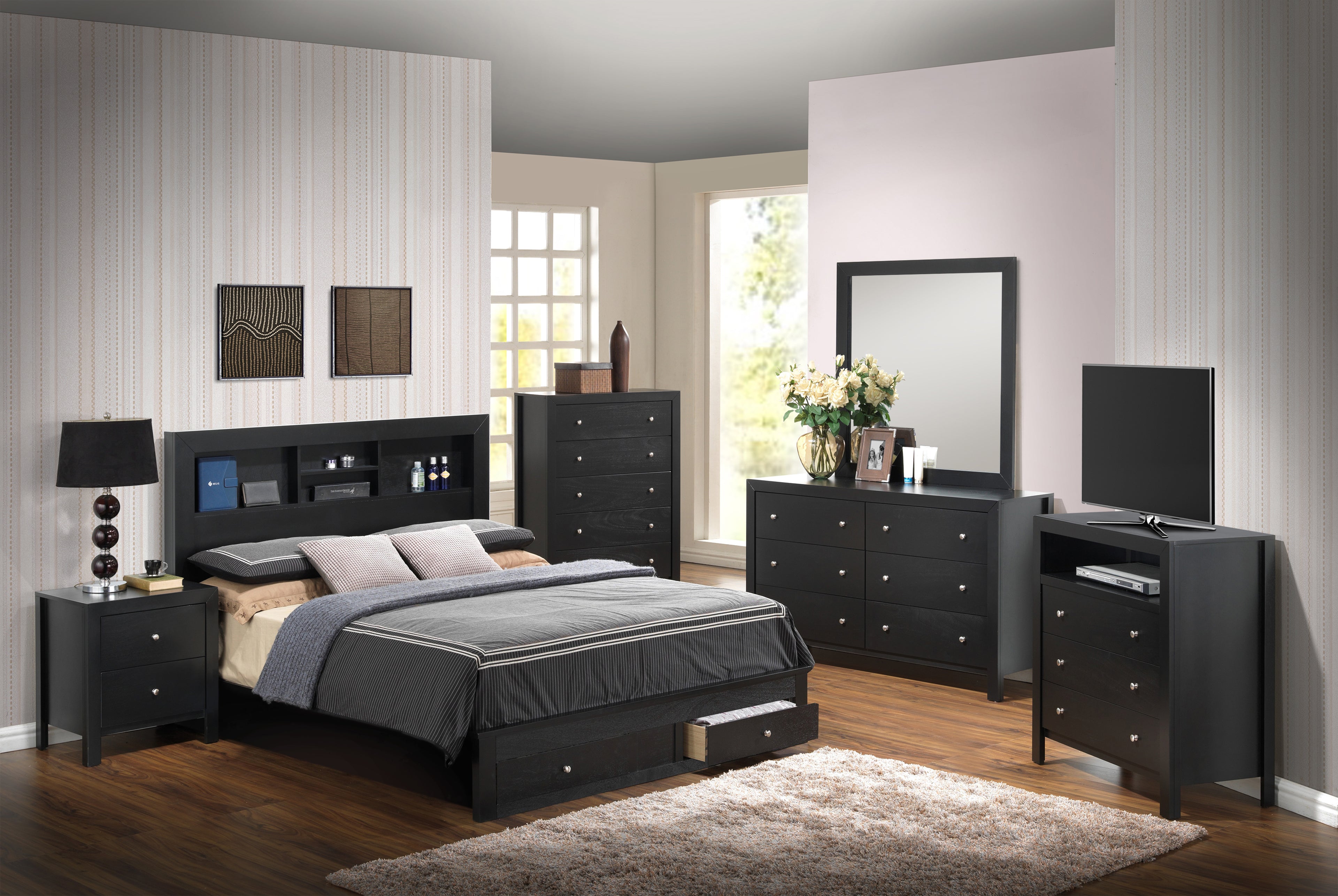 Versatile Full Storage Bed In Sleek