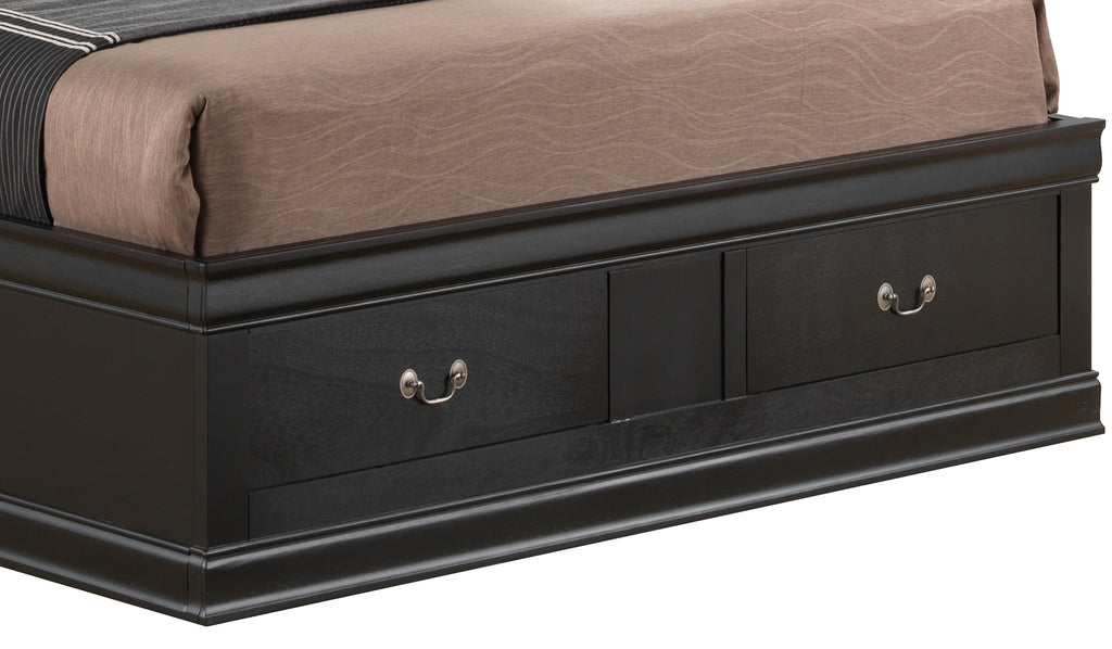 Elegant Full Storage Bed With Classic Charm