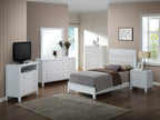 Contemporary Twin Bed In Elegant