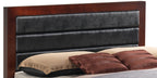Charming Transitional King Bed In Cherry Hue