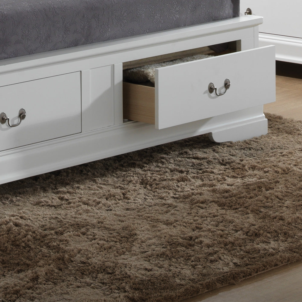 Charming Traditional King Storage Bed