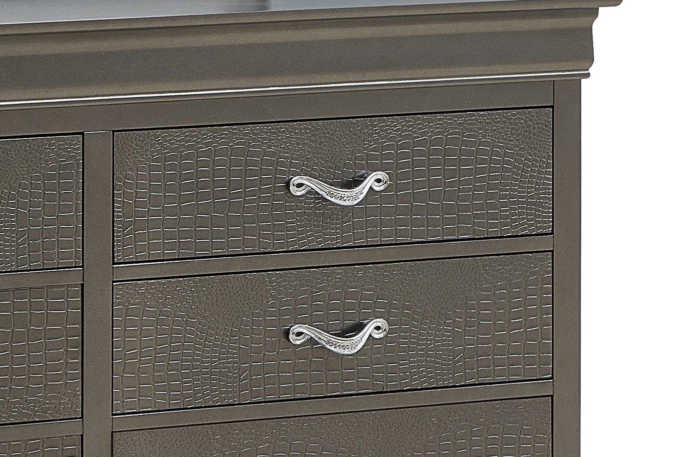 Sophisticated Metallic Dresser