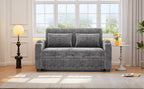 61.6" Pull Out Sofa Bed - Modern Chenille Convertible Loveseat