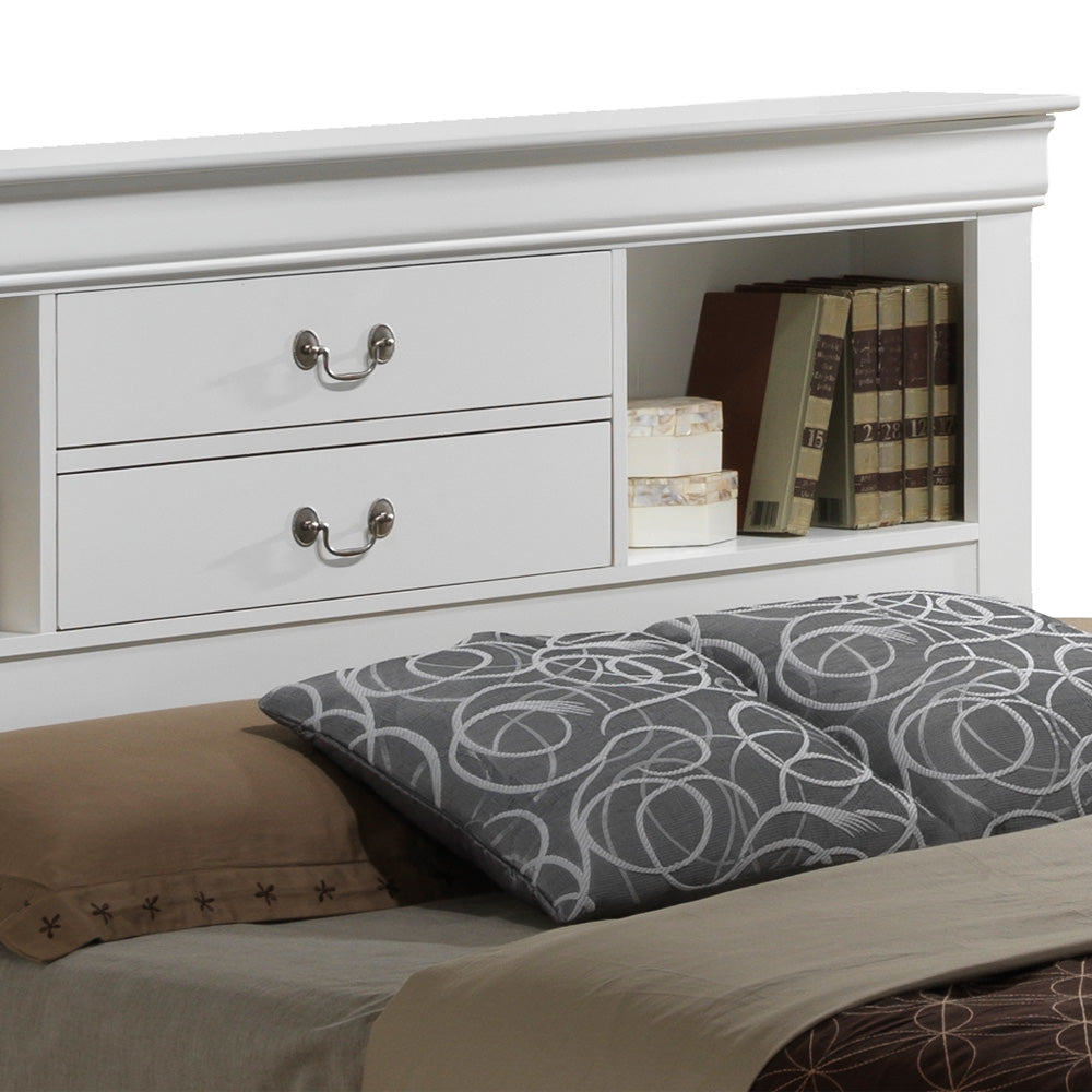 Elegant Traditional King Storage Bed