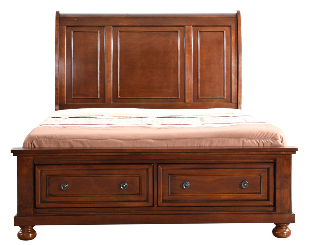 Traditional Cherry Twin Bed for Cozy Spaces