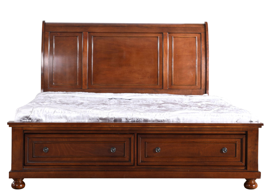 Traditional Cherry King Bed With Timeless Appeal