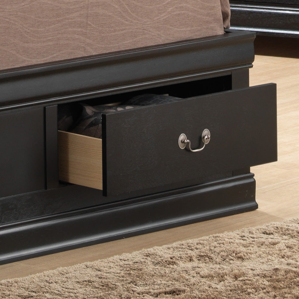 Elegant Full Storage Bed With Classic Charm