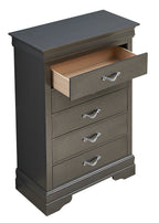 Sleek Transitional Metal Dresser
