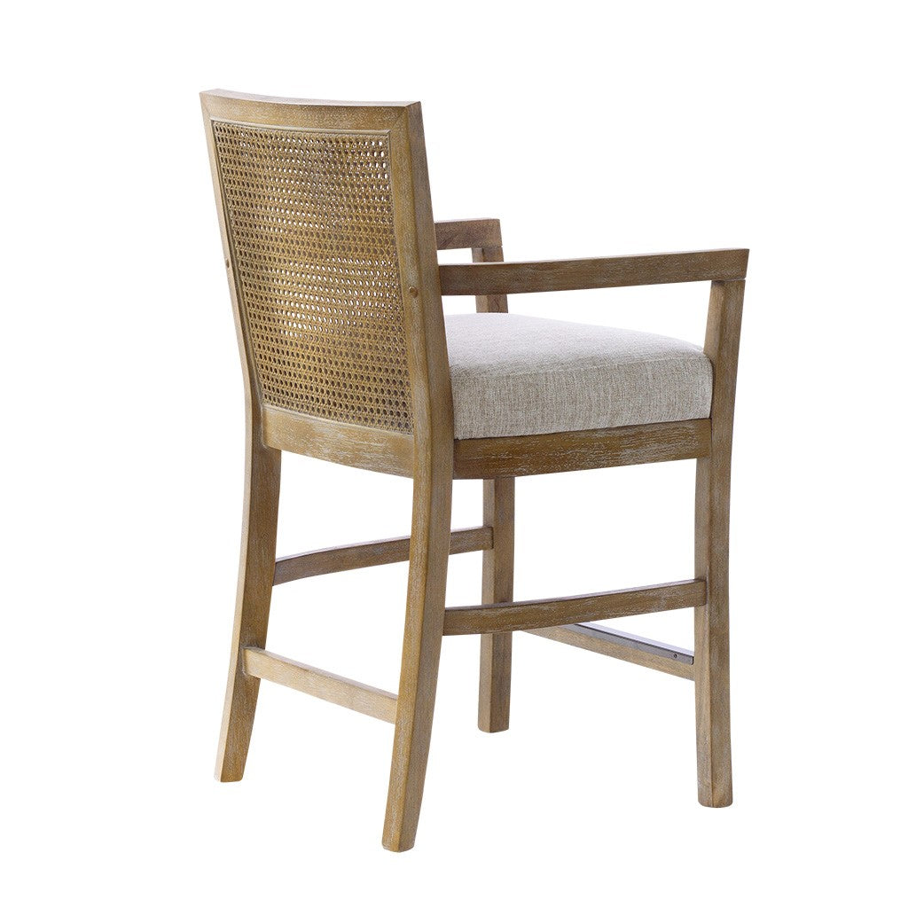 Cane Back Counter Stool