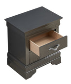 Sleek Metallic Nightstand