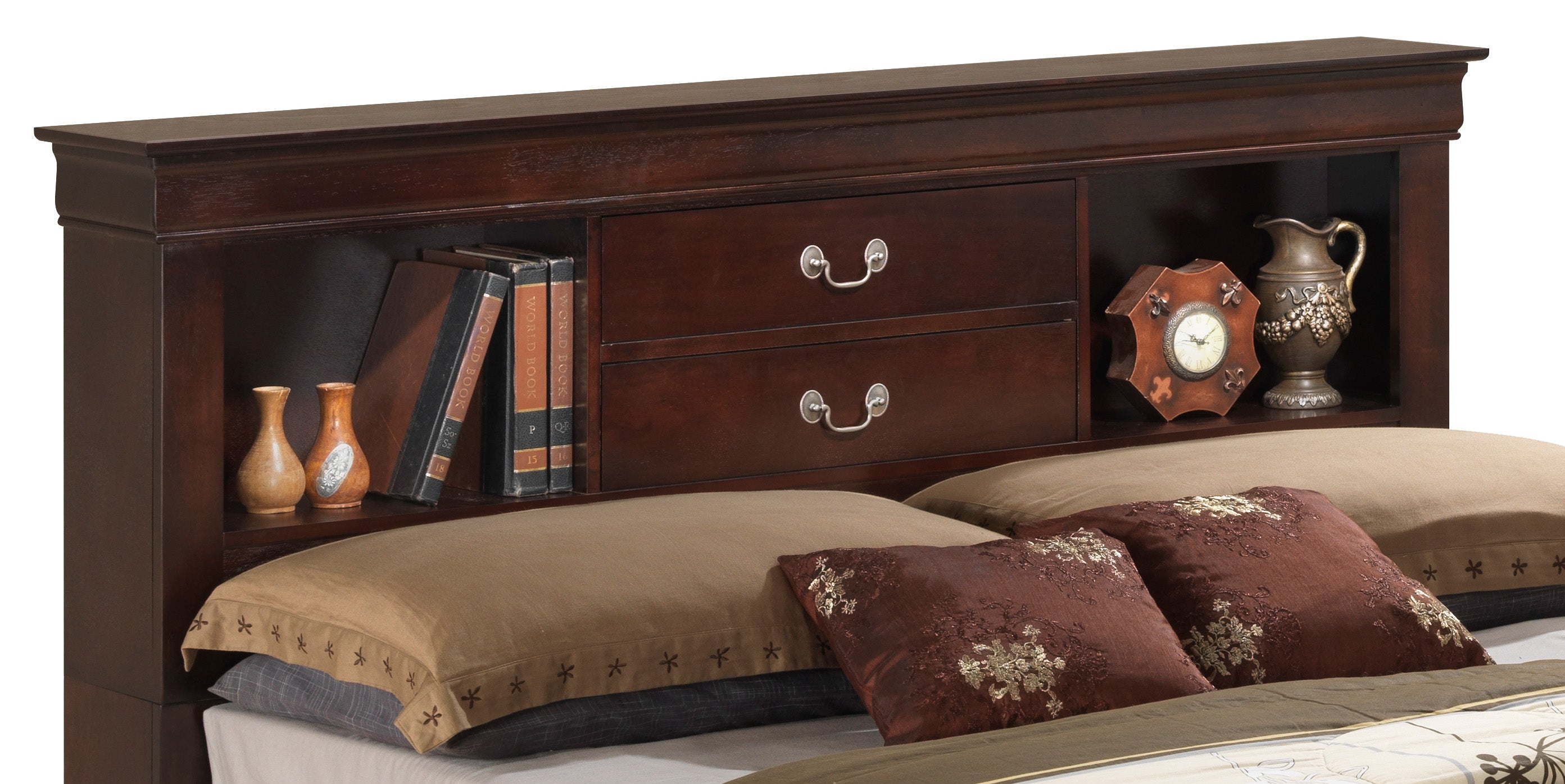 Louis Phillipe G3125B-FSB Full Storage Bed - Cappuccino
